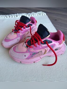 Lacoste Women’s L003 Neo Textile Casual Sneakers in Pink